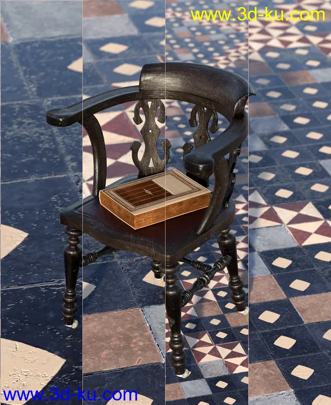 Medieval Church Floor Tile Iray Shaders Vol 3模型的图片3