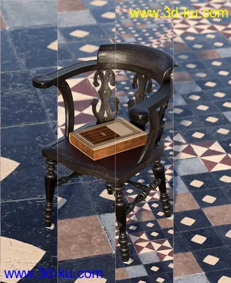 3D打印模型Medieval Church Floor Tile Iray Shaders Vol 3的图片