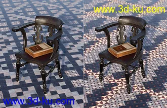 3D打印模型Medieval Church Floor Tile Iray Shaders Vol 3的图片