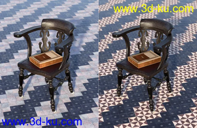 Medieval Church Floor Tile Iray Shaders Vol 3模型的图片6
