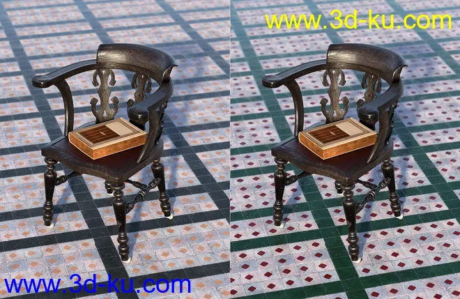 Medieval Church Floor Tile Iray Shaders Vol 3模型的图片7