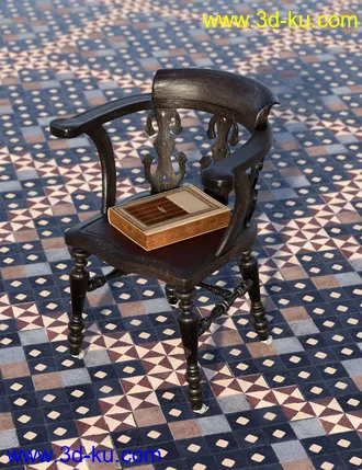 3D打印模型Medieval Church Floor Tile Iray Shaders Vol 3的图片