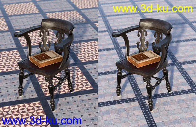 Medieval Church Floor Tile Iray Shaders Vol 3模型的图片9