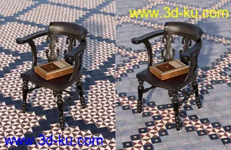3D打印模型Medieval Church Floor Tile Iray Shaders Vol 3的图片