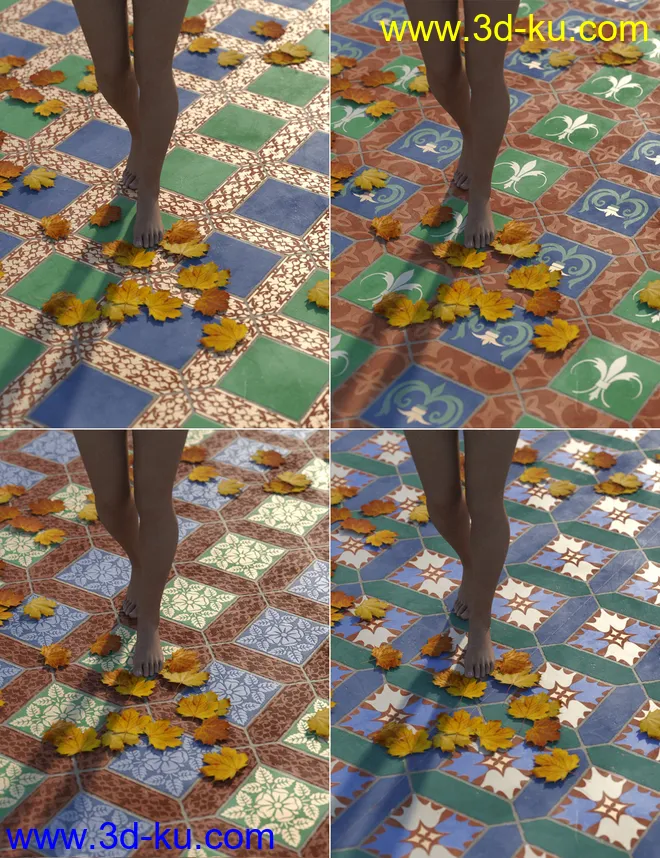 Medieval Inspired Floor Tile Shaders模型的图片4