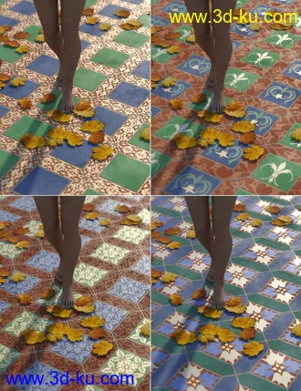 3D打印模型Medieval Inspired Floor Tile Shaders的图片