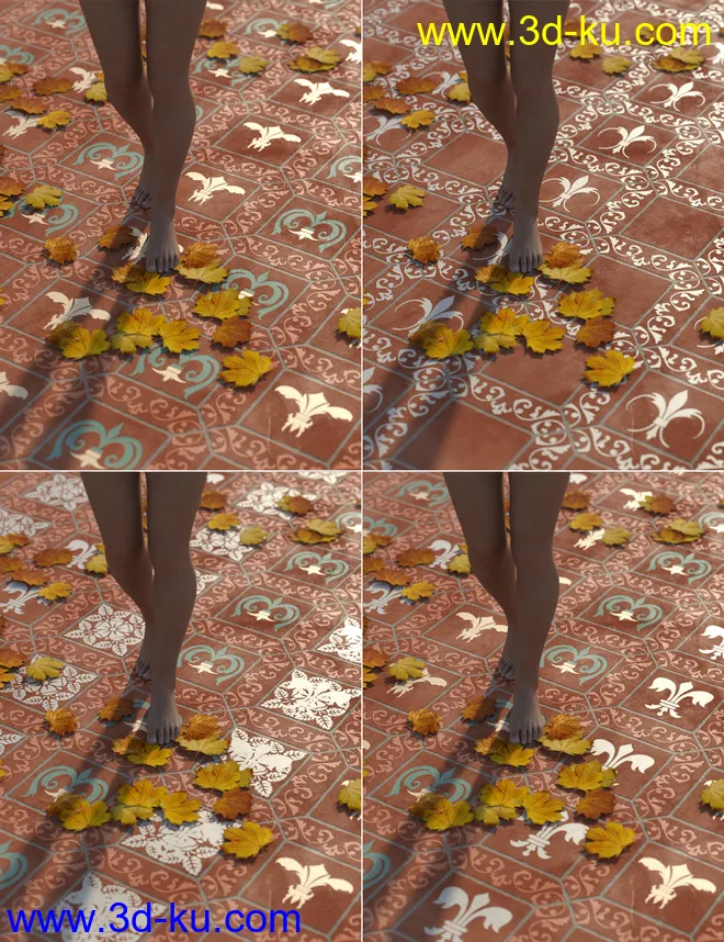 Medieval Inspired Floor Tile Shaders模型的图片5