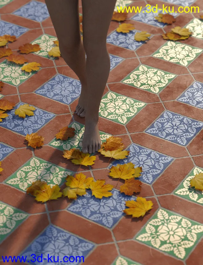 Medieval Inspired Floor Tile Shaders模型的图片7