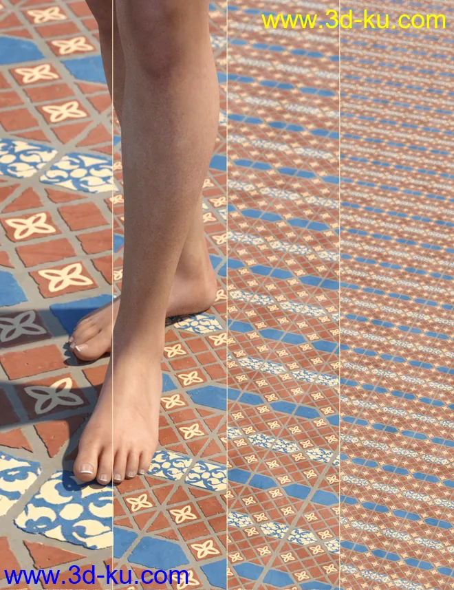 Medieval Inspired Floor Tile Shaders Vol 4模型的图片3