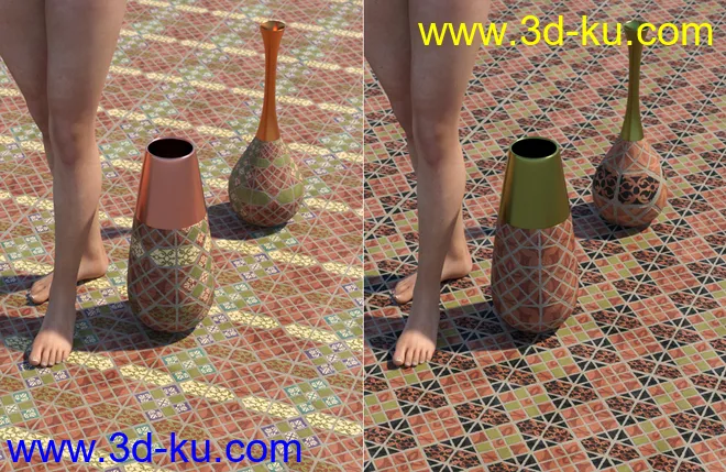 Medieval Inspired Floor Tile Shaders Vol 4模型的图片4