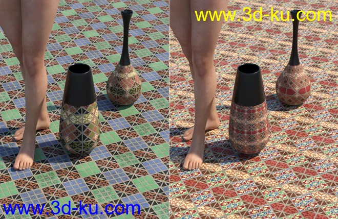 Medieval Inspired Floor Tile Shaders Vol 4模型的图片5
