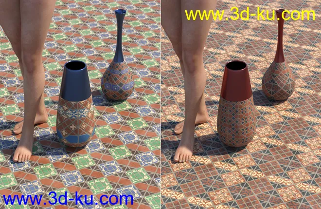 Medieval Inspired Floor Tile Shaders Vol 4模型的图片6