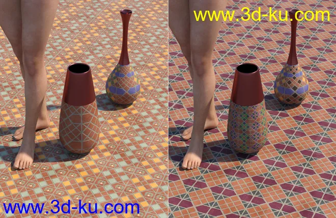 Medieval Inspired Floor Tile Shaders Vol 4模型的图片11