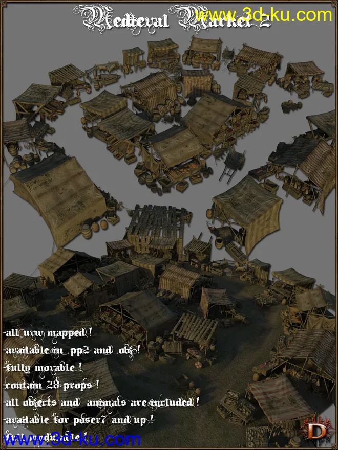 Medieval Market 2模型的图片1