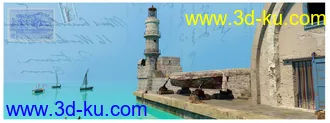 3D打印模型Mediterranean Seashore的图片