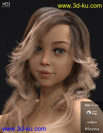 3D打印模型Meena HD for Genesis 8 Female的图片