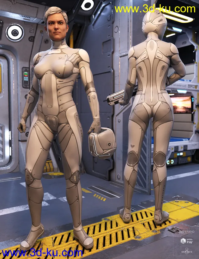 Mercury Ranger for Genesis 8 Female(s)模型的图片5
