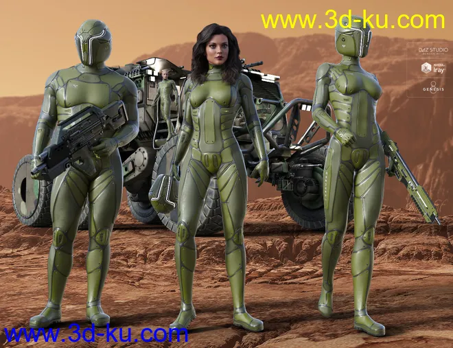 Mercury Ranger for Genesis 8 Female(s)模型的图片8