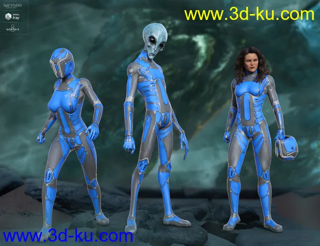 Mercury Ranger for Genesis 8 Female(s)模型的图片10