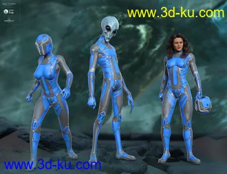 3D打印模型Mercury Ranger for Genesis 8 Female(s)的图片