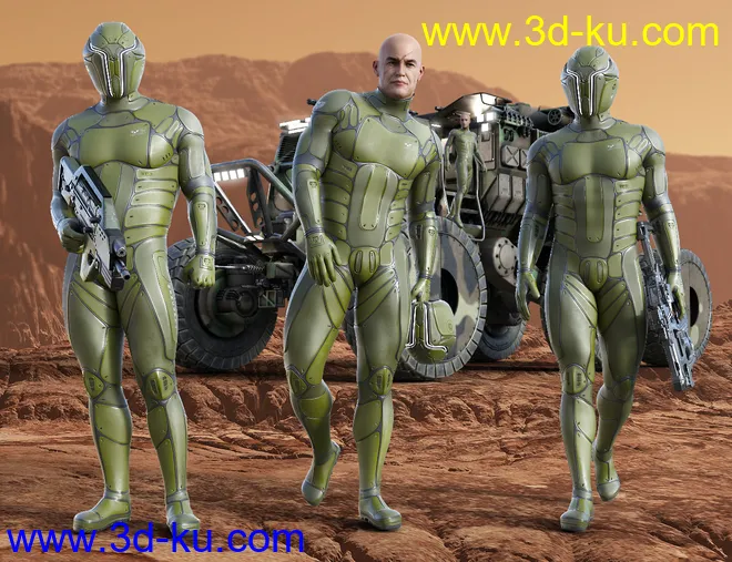 Mercury Ranger for Genesis 8 Male(s)模型的图片3