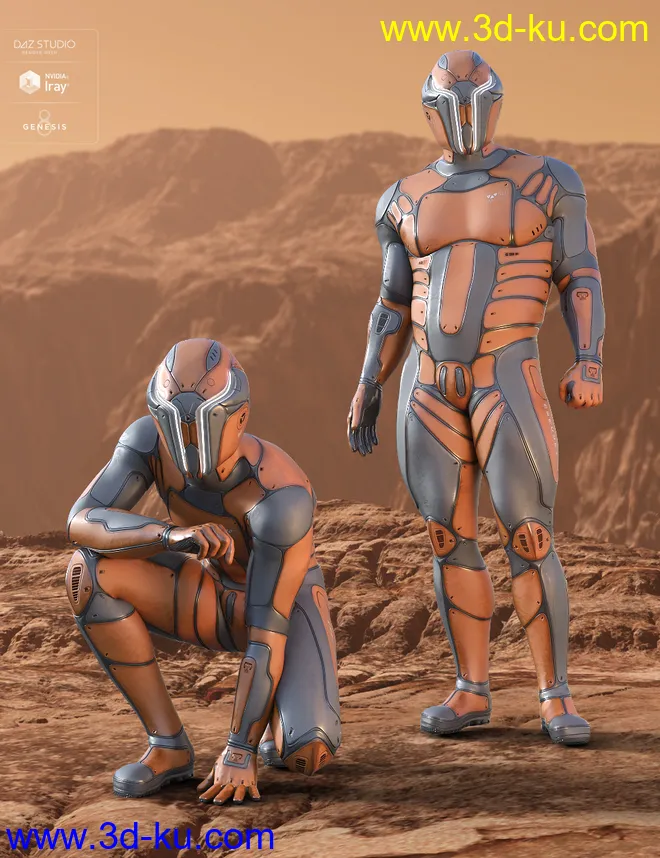 Mercury Ranger for Genesis 8 Male(s)模型的图片4