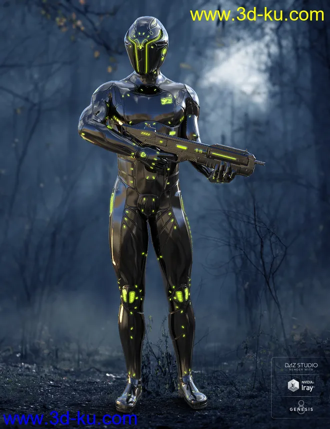 Mercury Ranger for Genesis 8 Male(s)模型的图片5