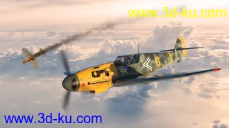 3D打印模型Messer Bf 109 Warplane的图片