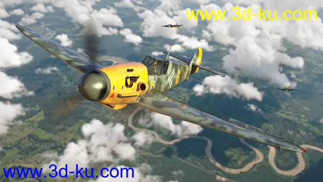 Messer Bf 109 Warplane模型的图片3