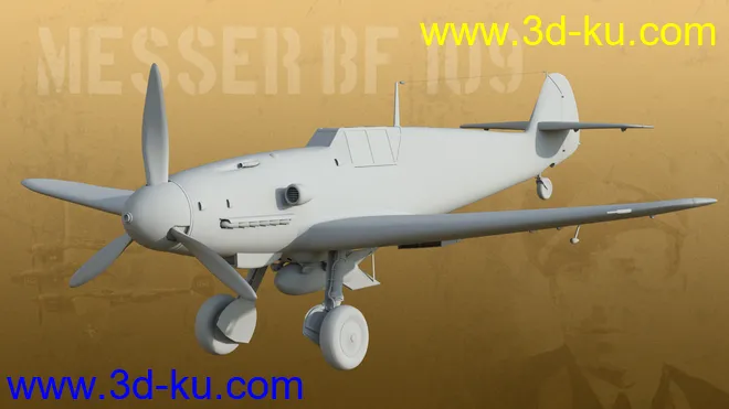 Messer Bf 109 Warplane模型的图片5