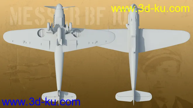 Messer Bf 109 Warplane模型的图片7