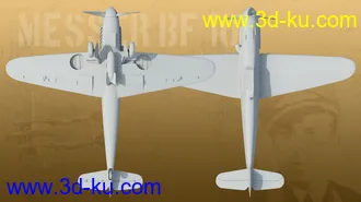 3D打印模型Messer Bf 109 Warplane的图片