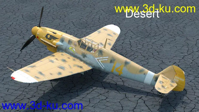 Messer Bf 109 Warplane模型的图片11
