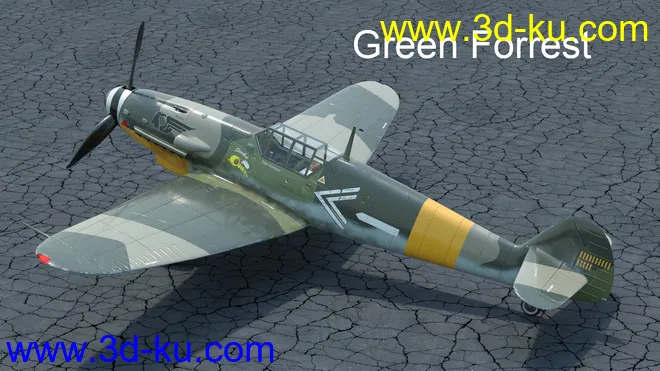 Messer Bf 109 Warplane模型的图片13