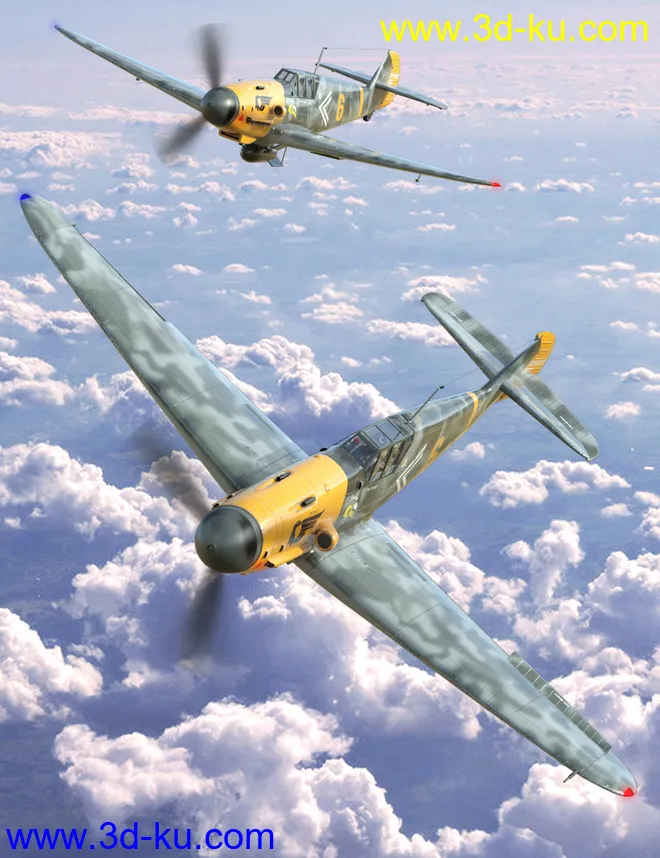 Messer Bf 109 Warplane模型的图片15