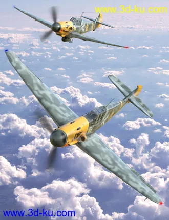 3D打印模型Messer Bf 109 Warplane的图片