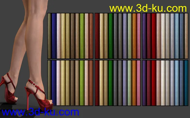 Metallic Leathers for Iray模型的图片4