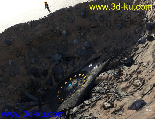 Meteor and Ship Crash Site模型的图片6