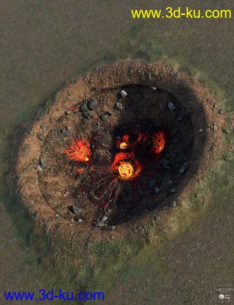 3D打印模型Meteor and Ship Crash Site的图片