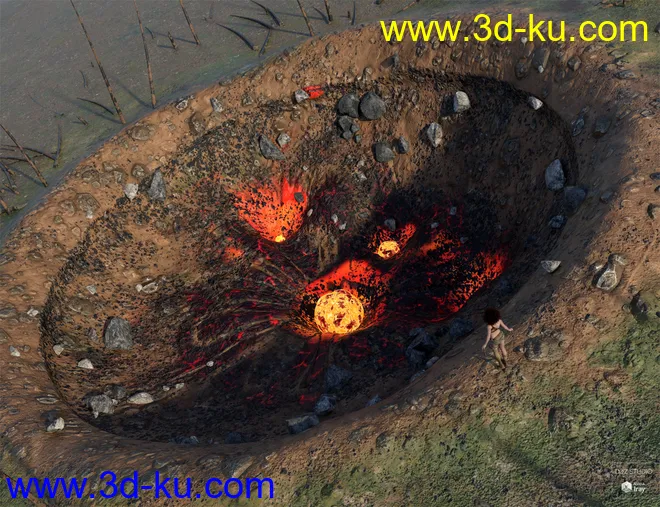 Meteor and Ship Crash Site模型的图片10