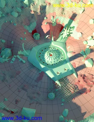 3D打印模型Meteor and Ship Crash Site的图片