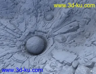 3D打印模型Meteor and Ship Crash Site的图片