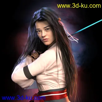 3D打印模型Mikasa HD for Genesis 8 Female的图片