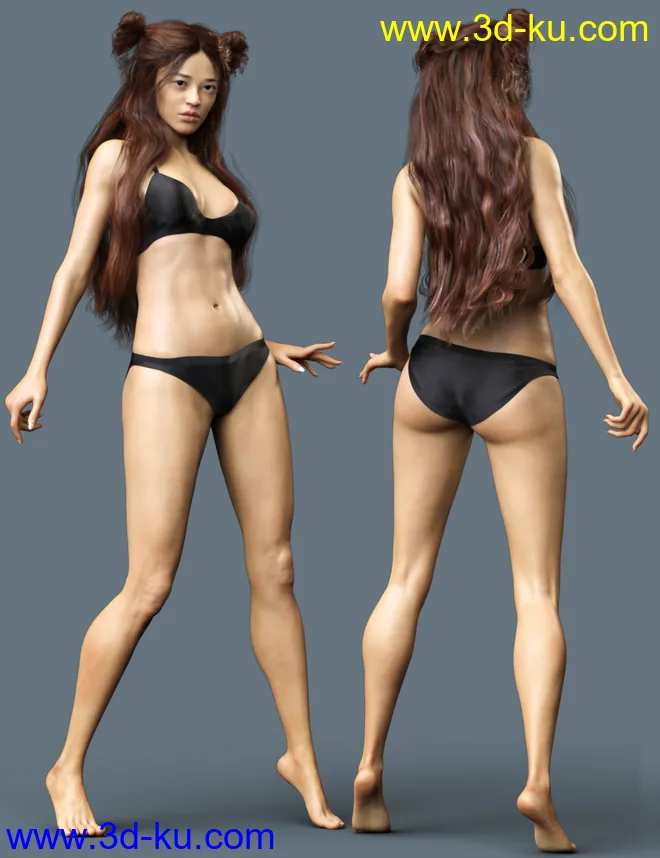 Mikasa HD for Genesis 8 Female模型的图片8
