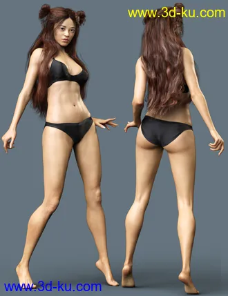 3D打印模型Mikasa HD for Genesis 8 Female的图片