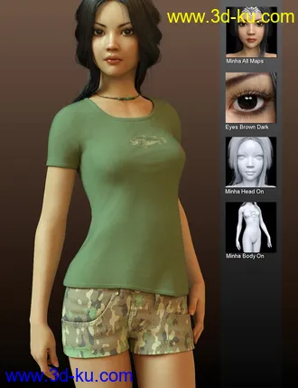 3D打印模型Minha for Genesis 8 Female的图片