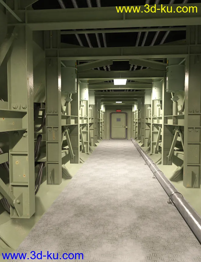 Missile Silo Hallway模型的图片1
