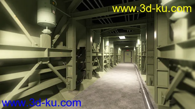 Missile Silo Hallway模型的图片2