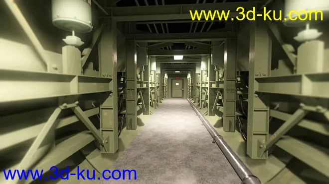 Missile Silo Hallway模型的图片3