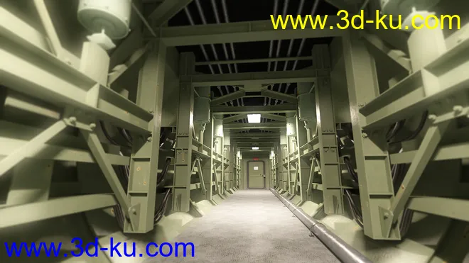 Missile Silo Hallway模型的图片4
